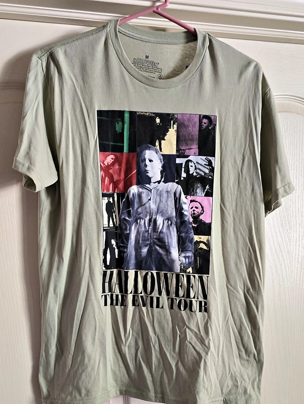 Halloween The Evil Tour graphic tee Graphic Tee Gray Size Medium